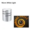 LED Wandleuchte mit Spiralloch - RGB - Fernbedienung
