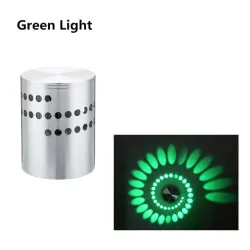 LED Wandleuchte mit Spiralloch - RGB - Fernbedienung