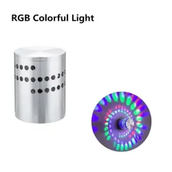 LED Wandleuchte mit Spiralloch - RGB - Fernbedienung