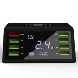 USB 60W LED-Anzeige - drahtloses Mehrport-Ladegerät - schnelle Ladung 3