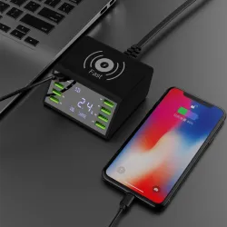 USB 60W LED-Anzeige - drahtloses Mehrport-Ladegerät - schnelle Ladung 3