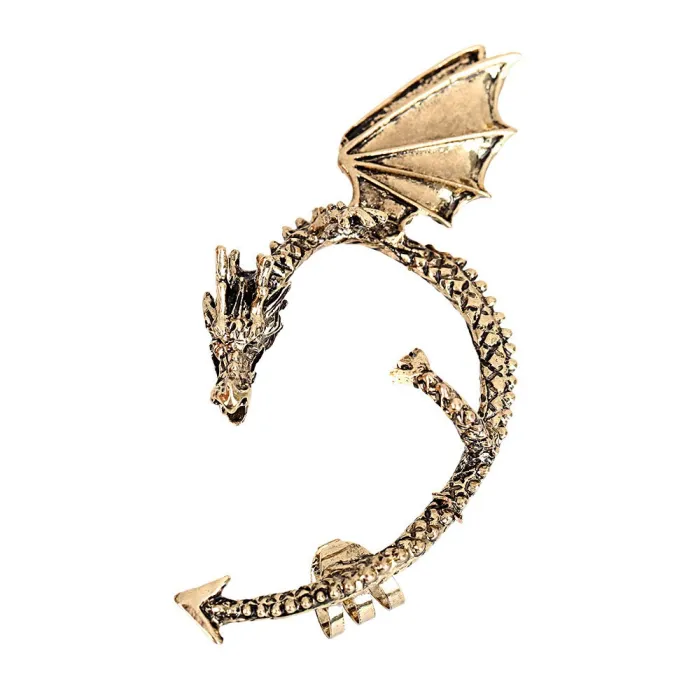 Gothic & punk Ohrring mit Drachen