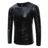 Shiny Metallic T-Shirt - lange Ärmel