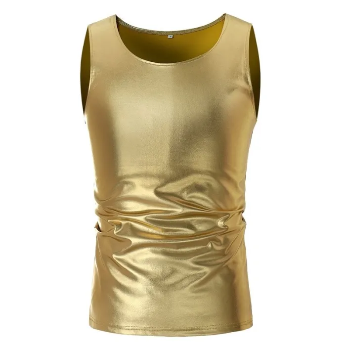 Shiny Metallic T-Shirt - ärmellose Weste