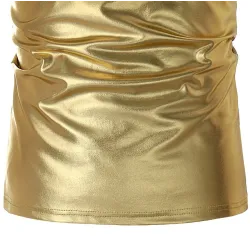 Shiny Metallic T-Shirt - ärmellose Weste