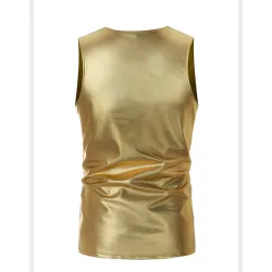 Shiny Metallic T-Shirt - ärmellose Weste