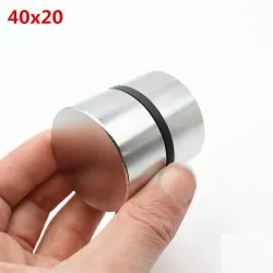 N35 N52 Neodymmagnet - starker runder Metallmagnet 40 * 20mm 2 Stück