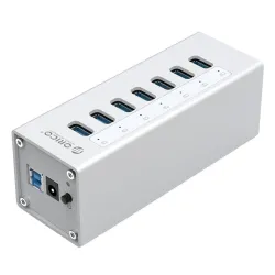 Orico A3H7 A3H10 A3H4 - Aluminium Hochgeschwindigkeitsteiler - 7-port - USB 3.0