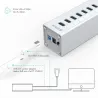 Orico A3H7 A3H10 A3H4 - Aluminium Hochgeschwindigkeitsteiler - 7-port - USB 3.0