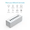 Orico A3H7 A3H10 A3H4 - Aluminium Hochgeschwindigkeitsteiler - 7-port - USB 3.0