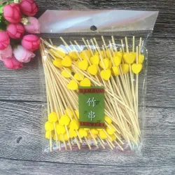 Dekorative Bambus-Sticks für Cocktail-Skewers 12cm 100 Stück
