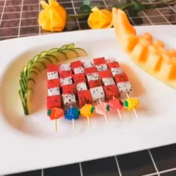 Dekorative Bambus-Sticks für Cocktail-Skewers 12cm 100 Stück