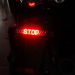 Motorrad LED Heckleuchte - STOP Anzeige - Drehleuchten LED Streifen