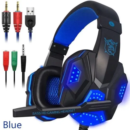 PC780 - Gaming-Kopfhörer - kabelgebundenes Headset mit Mikrofon & Led