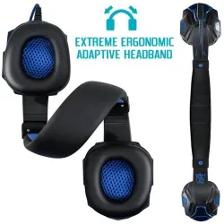 PC780 - Gaming-Kopfhörer - kabelgebundenes Headset mit Mikrofon & Led