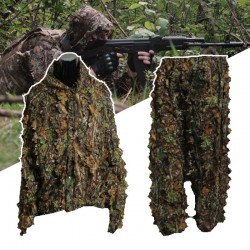 Jagdanzug mit 3D Blättern - Camouflage Set