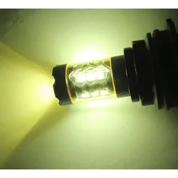 80W - H1 H3 H4 H7 H8 9005 9004 / 4300K LED 2835 - 12V bulb - yellow fog lights - head lights - 2 piecesH3