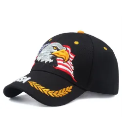 Baseballkappe mit USA Flagge & Adler - unisex
