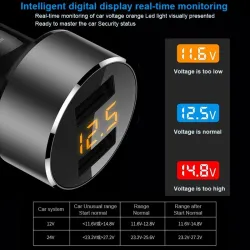 Universal 3.6A Dual USB Auto Ladegerät mit LED-Anzeige