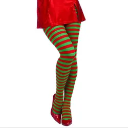 Xmas Elf - gestreifte Strümpfe