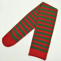 Xmas Elf - gestreifte Strümpfe