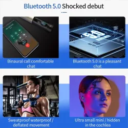 Q67 TWS Drahtlose Ohrstecker - 3D-Stereo - Bluetooth 5 - Mikrofon - wasserdicht - automatische Paarung Headset