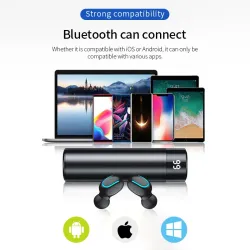Q67 TWS Drahtlose Ohrstecker - 3D-Stereo - Bluetooth 5 - Mikrofon - wasserdicht - automatische Paarung Headset