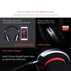 MH7 drahtlose Kopfhörer - Bluetooth Kopfhörer - faltbar - Mikrofon - TF-Karte