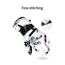 Thermal ski gloves - waterproof - 3 fingers touch screen designGloves