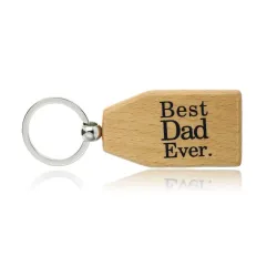 Bestes Dad Ever & Beste Nana Ever - Holz Schlüsselanhänger