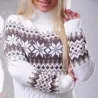 Winter long sweater - mini dress with turtleneckDresses