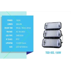 AC 85-265V 50W 100W 150W 200W SMD3030 - LED Flutlicht - IP67 wasserdicht - Lampe
