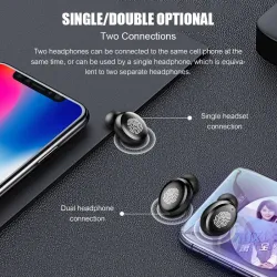 V11 TWS - Bluetooth V5 Kopfhörer - LED-Anzeige - kabellos - 9D Stereo wasserdichte Kopfhörer mit Mikrofon