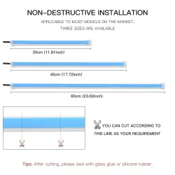 DRL car turn lights - flexible LED strip - waterproof 2 piecesLED strips