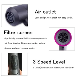 3 in 1 Fön - Curler - Richtgerät - Volumizing - Ionenluftgebläse