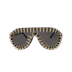 Vintage Steampunk Sonnenbrille mit Nieten - unisex