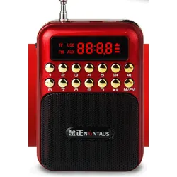 Portable - wiederaufladbares Miniradio - Unterstützung TF-Karte - USB - MP3-Player