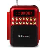 Portable - wiederaufladbares Miniradio - Unterstützung TF-Karte - USB - MP3-Player