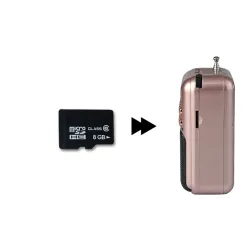 Portable - wiederaufladbares Miniradio - Unterstützung TF-Karte - USB - MP3-Player