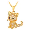 Kristall Kitten - elegante Halskette