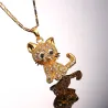 Kristall Kitten - elegante Halskette