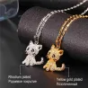 Kristall Kitten - elegante Halskette