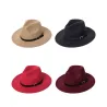 Fashionable cotton hat with a decorative belt