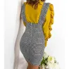Elegant dress with braces - high waistDresses