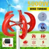 5000W AC 12V-24V - wind turbine generator - lantern - 5 blades motor - vertical axi - kitWind