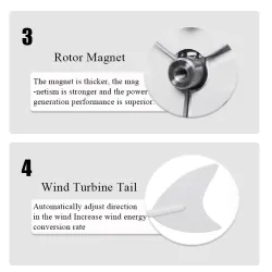 400W 12V- 24V - 3 blade - horizontal - wind turbine generatorElectronics & Tools