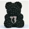 Rose bear - bear made of infinity roses with diamonds - 25 cm - 35 cm