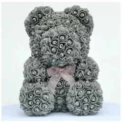 Rose bear - bear made of infinity roses with diamonds - 25 cm - 35 cmValentine's day