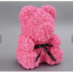Rose bear - bear made of infinity roses with diamonds - 25 cm - 35 cmValentine's day
