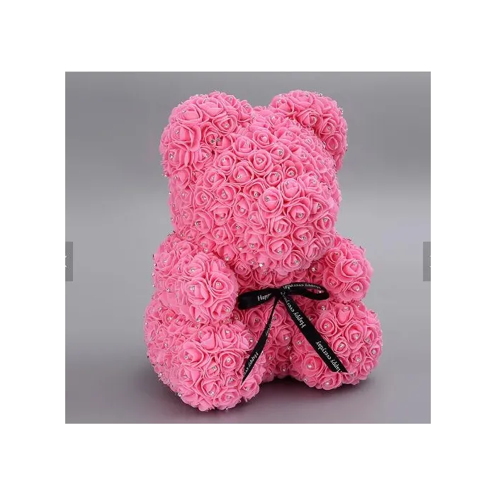Rose bear - bear made of infinity roses with diamonds - 25 cm - 35 cmValentine's day